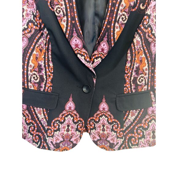 Colorful INC Medium International Concepts Paisley Blazer Jacket - Picture 3 of 11
